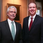 Dr. David Heath and Dr. Michael McGovern at the Alumni Reunion party 2015