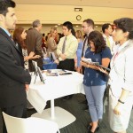 People talking at 3rd Annual Externship Expo