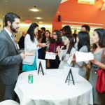 People talking at 3rd Annual Externship Expo