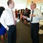 Student and Doctor talking at 3rd Annual Externship Expo