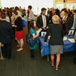 People talking at 3rd Annual Externship Expo