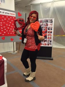 Staff dressed for 13th Annual National Wear Red Day for Women