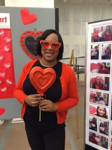 Staff dressed in red for 13th Annual National Wear Red Day for Women