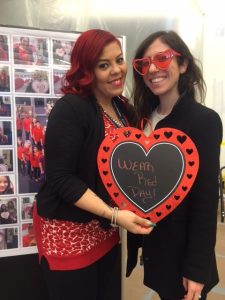 Staff and student at 13th Annual National Wear Red Day for Women