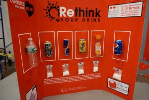 rethink your drink display showing sugar amounts in drinks