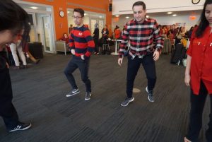 Students dancing at 13th Annual National Wear Red Day for Women