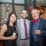 faculty and studnets pose at the Eyeball 2016 party