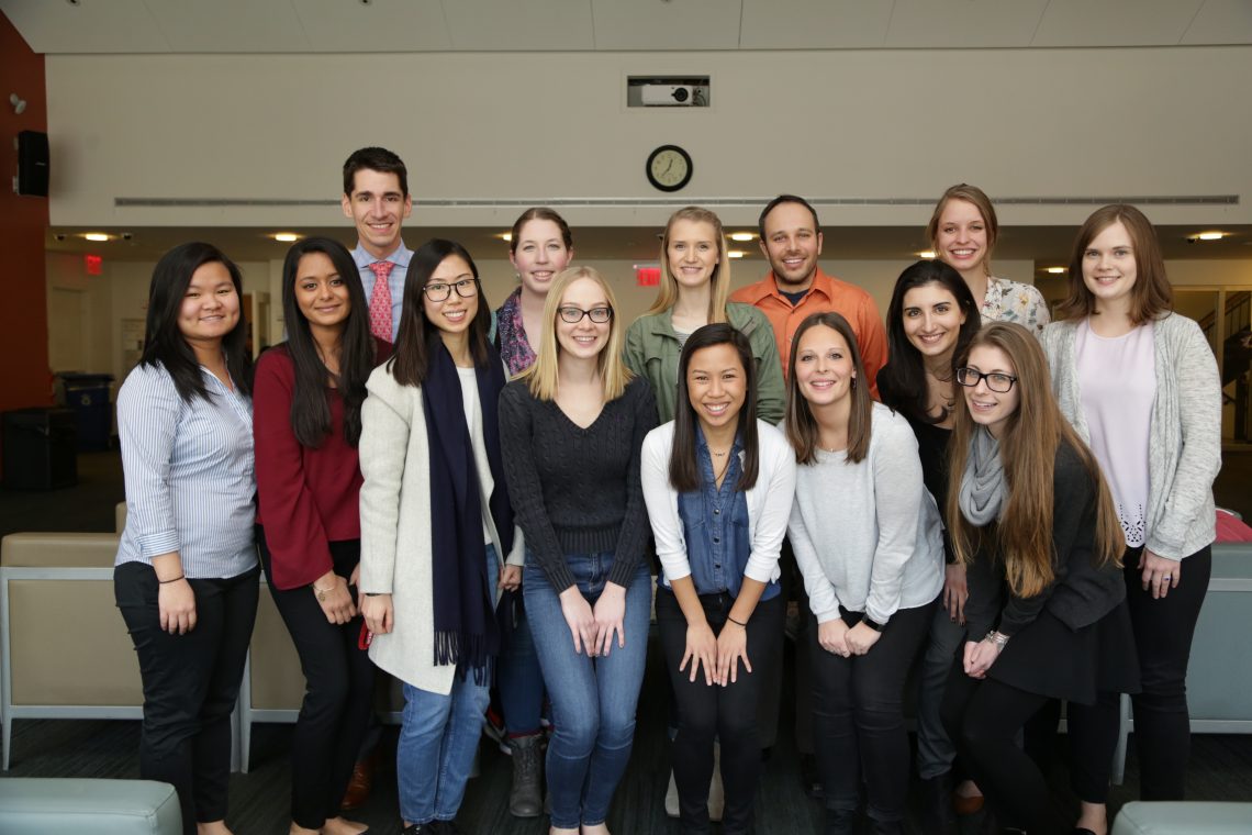 Group of students posing for photo