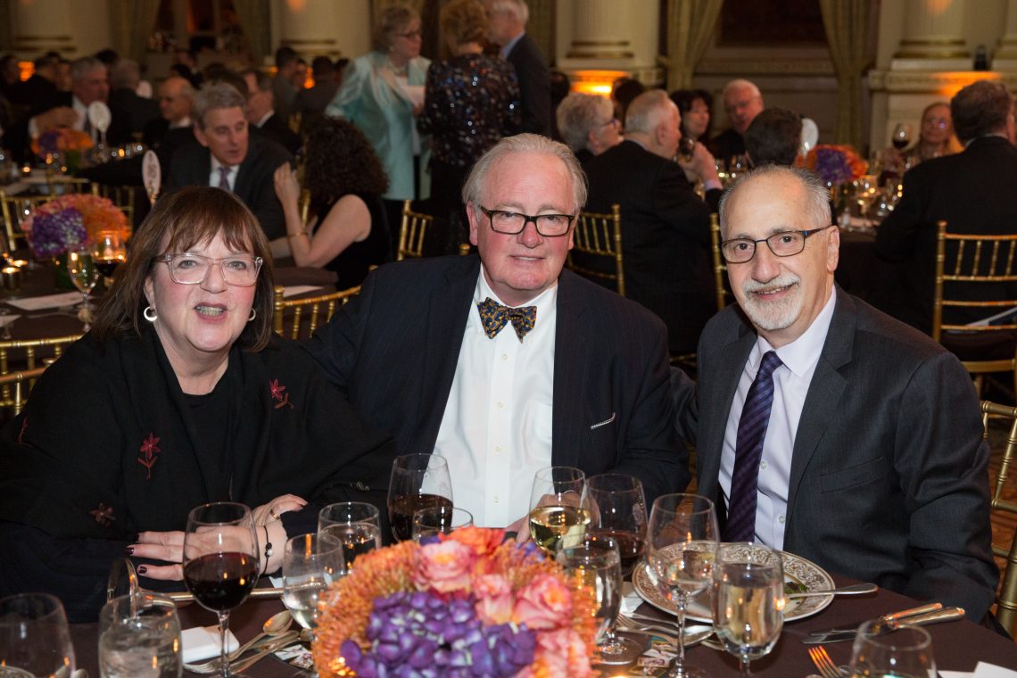 SUNY Optometry Gala guests at table