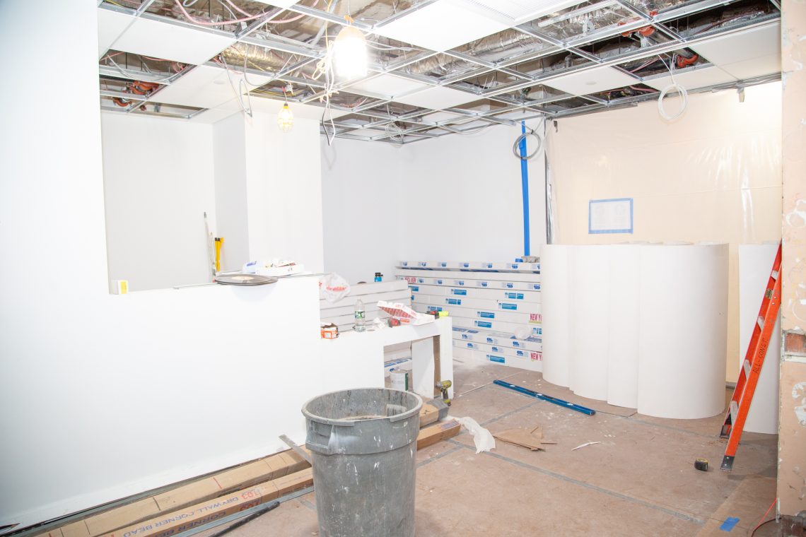 Construction Progress December 31 Optical Area