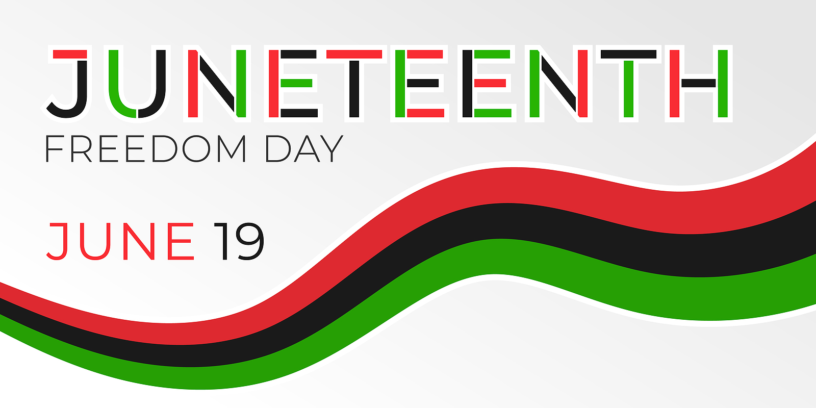 Juneteenth Freedom Day Banner. African-american Independence Day