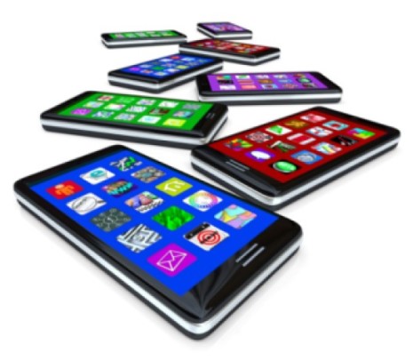 Many Smart Phones With Apps