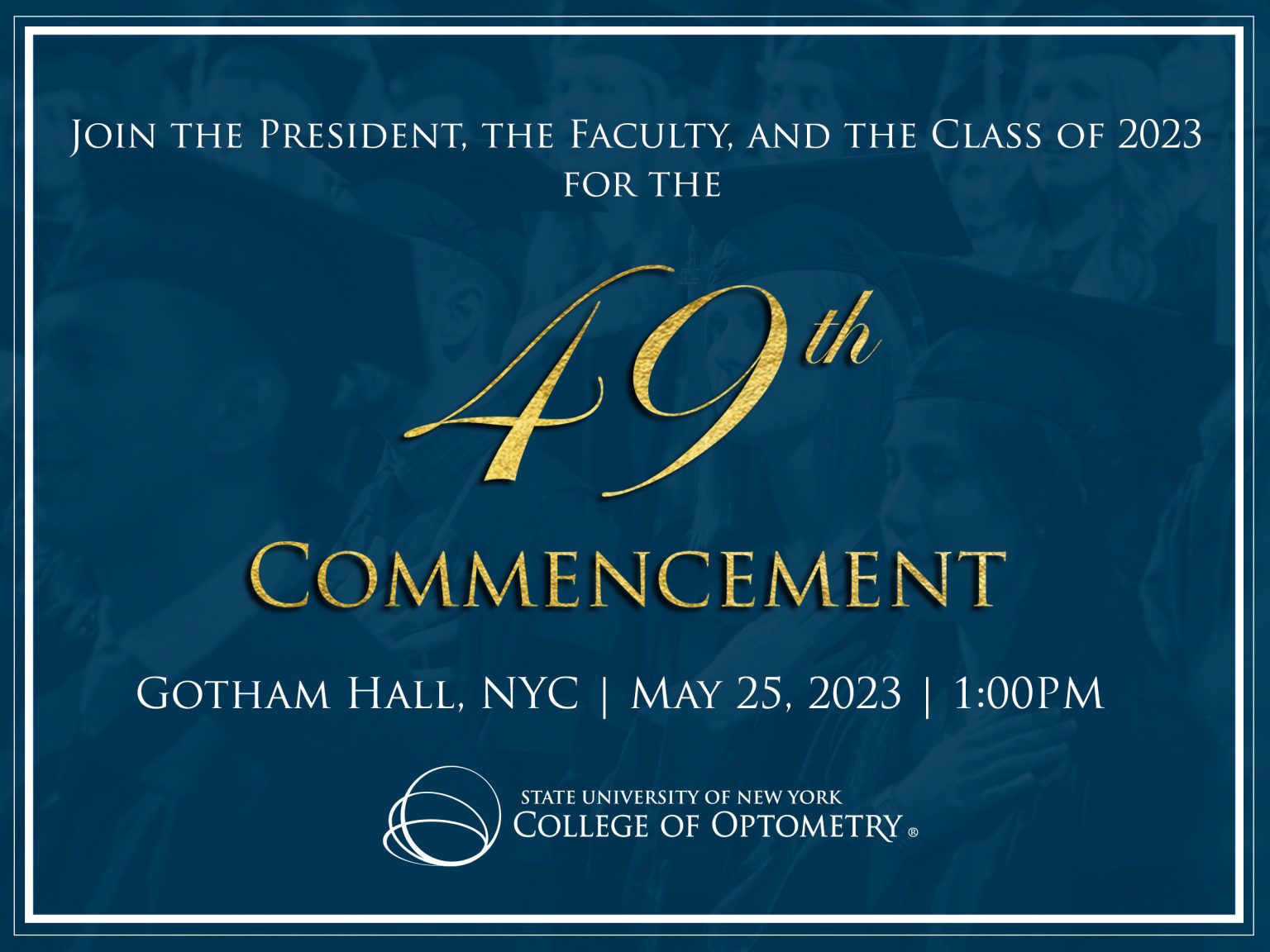 Commencement SUNY College of Optometry