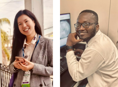 Dr. Kang [left], Dr. Larbi [Right]