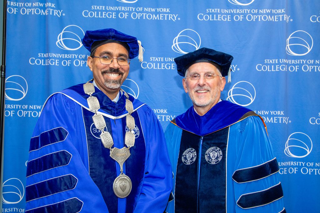 Chancellor John B King Jr and Dr. David Troilo, PhD