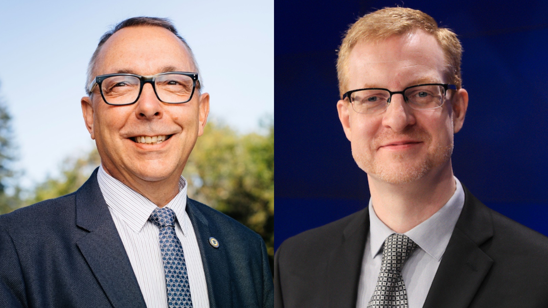 Headshots of John G. Flanagan and James Winans