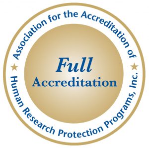 AAHRPP Full Accreditation logo