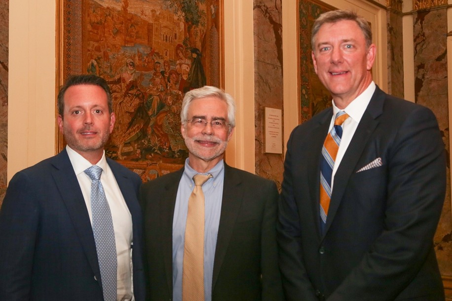 Honoree Brent Saunders, President Heath and Honoree Martin Bassett