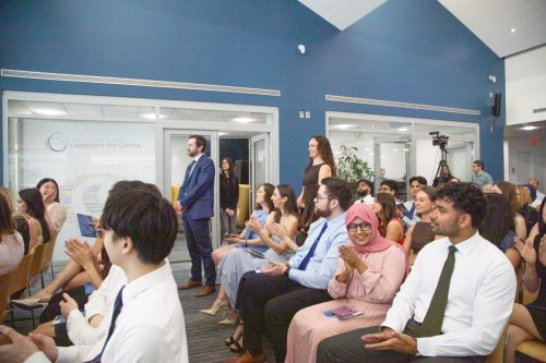 Students at White Coat Ceremony