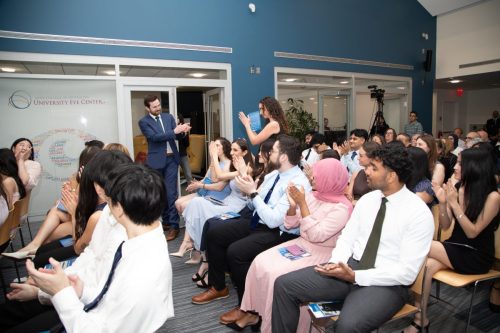 Students at White Coat Ceremony