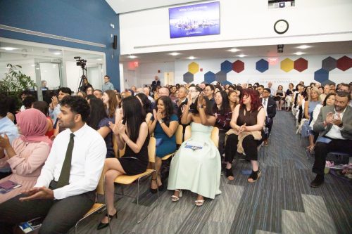 Students at White Coat Ceremony