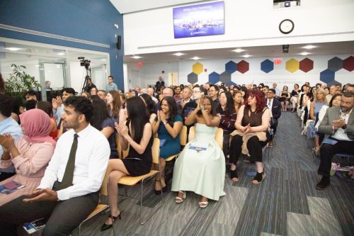 Students at White Coat Ceremony