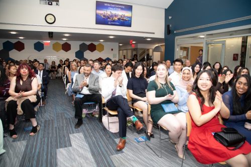 Students at White Coat Ceremony
