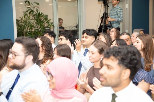 Students at White Coat Ceremony
