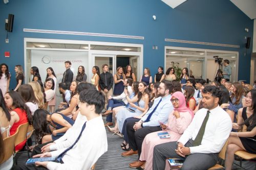 Students at White Coat Ceremony