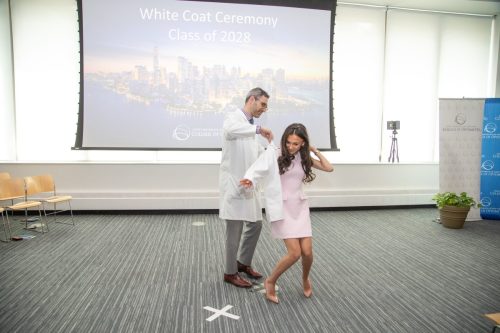 Students at White Coat Ceremony