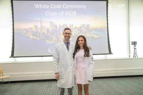 Students at White Coat Ceremony