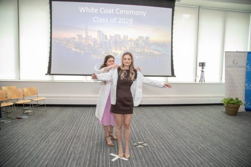 Students at White Coat Ceremony