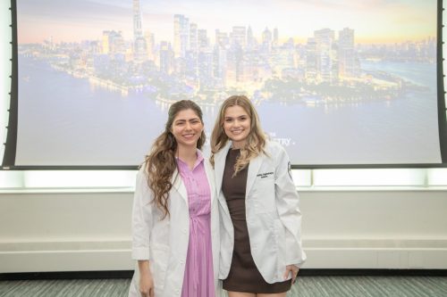 Students at White Coat Ceremony