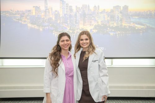 Students at White Coat Ceremony