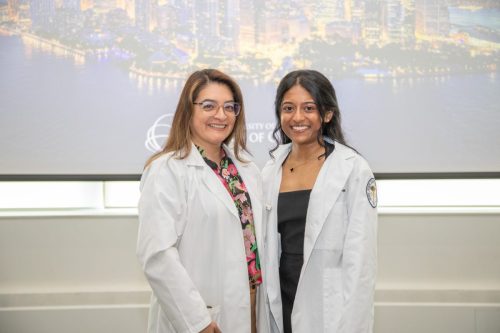 Students at White Coat Ceremony