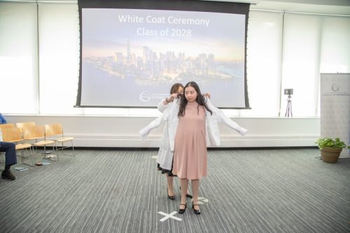 Students at White Coat Ceremony