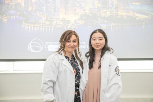 Students at White Coat Ceremony