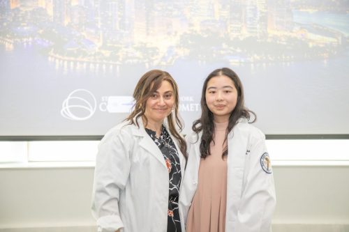 Students at White Coat Ceremony