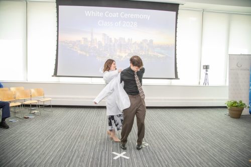Students at White Coat Ceremony