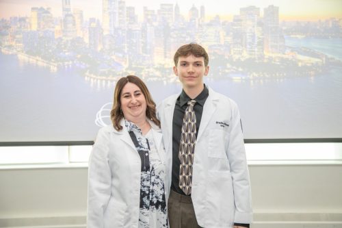 Students at White Coat Ceremony