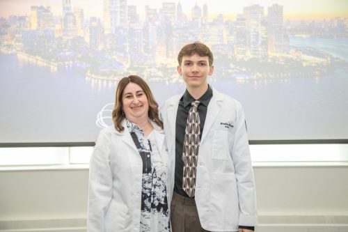 Students at White Coat Ceremony