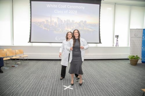 Students at White Coat Ceremony