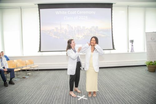 Students at White Coat Ceremony