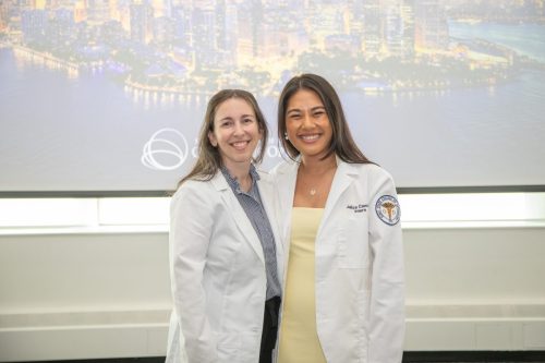 Students at White Coat Ceremony