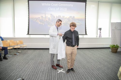Students at White Coat Ceremony
