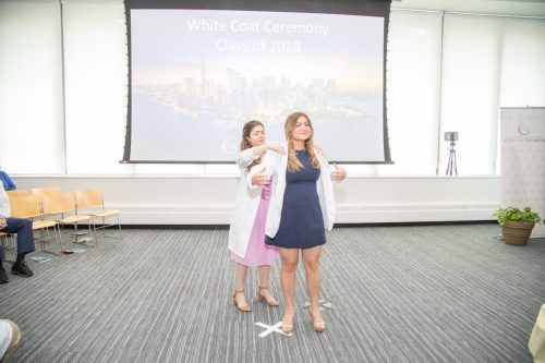 Students at White Coat Ceremony