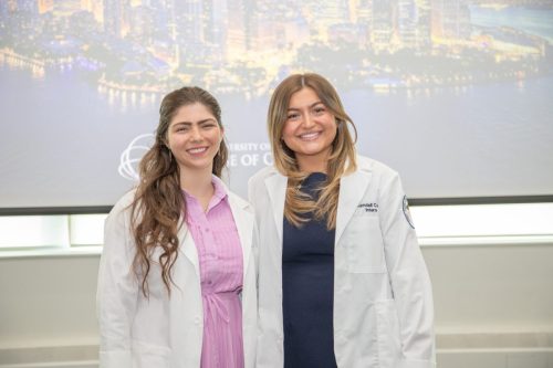 Students at White Coat Ceremony