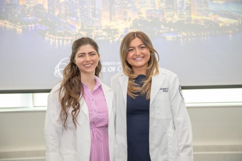 Students at White Coat Ceremony