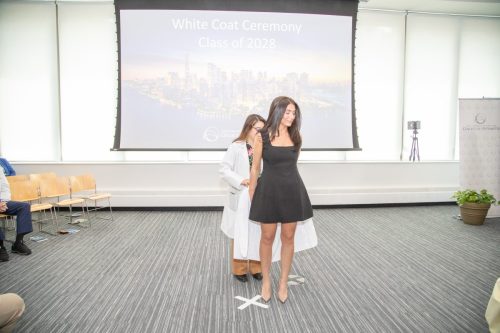 Students at White Coat Ceremony