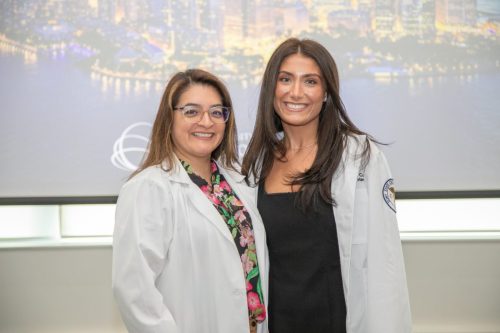 Students at White Coat Ceremony